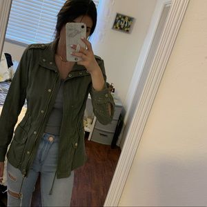 olive green jacket